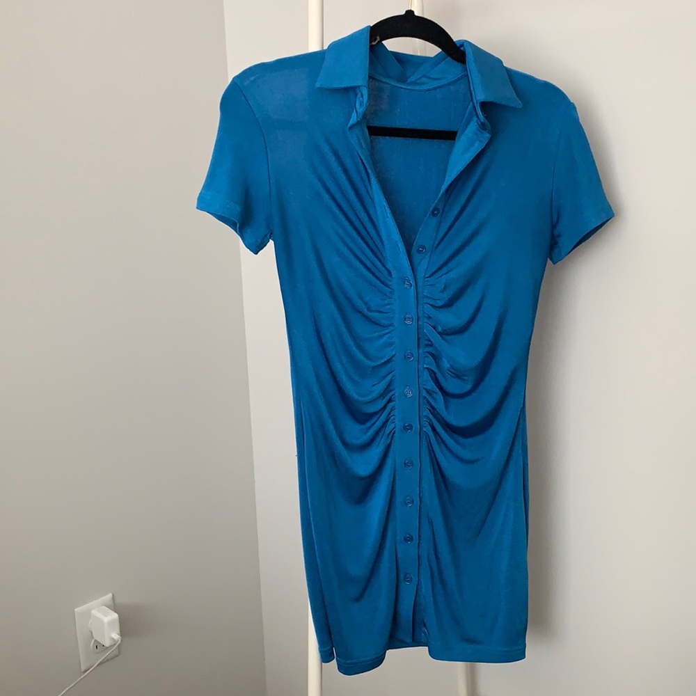 Blue mini dress